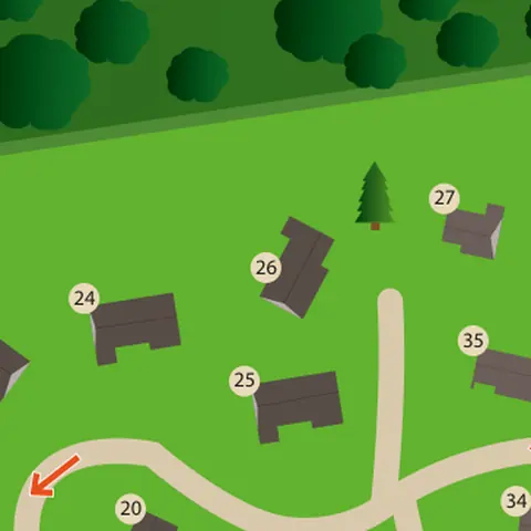 Park map with house 26 in the centre