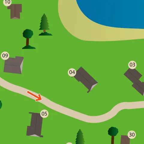 Park map with house 4 in the centre