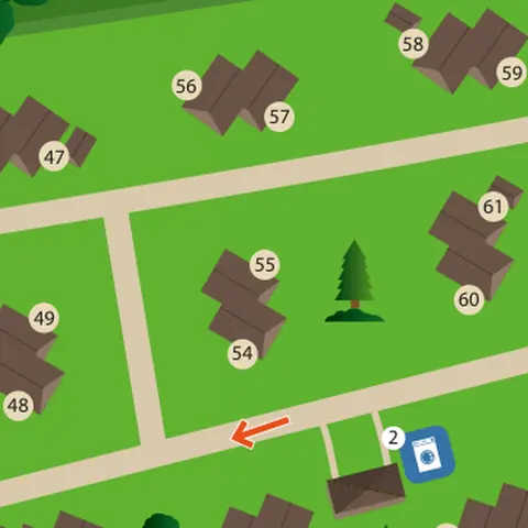 Park map with house 55 in the centre