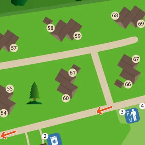 Park map with house 61 in the centre