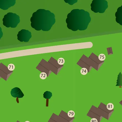 Park map with house 73 in the centre