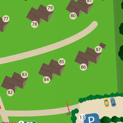 Park map with house 85 in the centre
