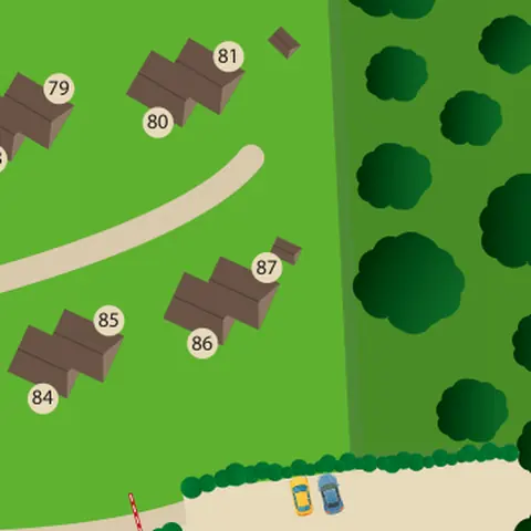 Park map with house 87 in the centre